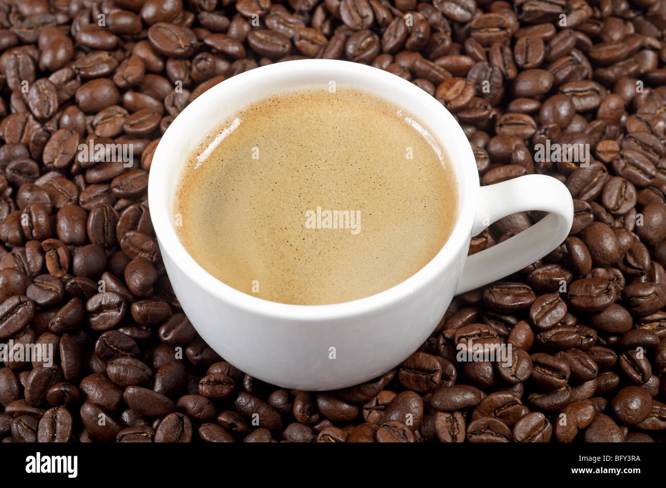 Whittard's pure Colombian coffee beans and expresso Stock Photo