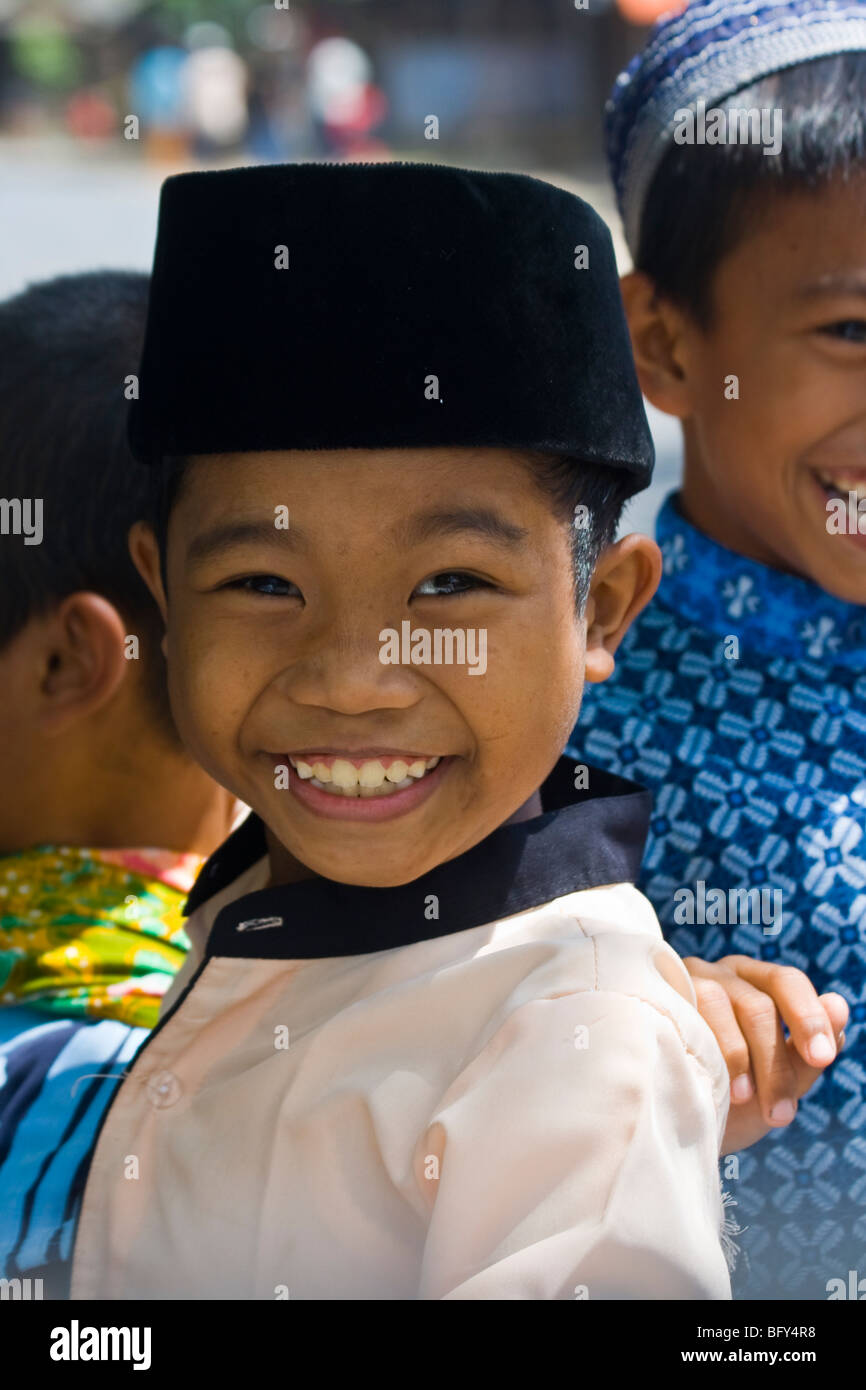 Boy on Lombok Island in Indonesia Stock Photo - Alamy