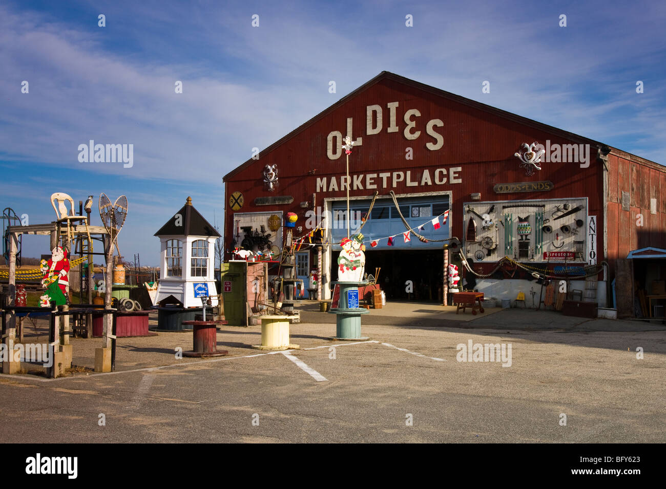 Oldies Antiques and Flea Market, Newburyport, Massachusetts Stock Photo