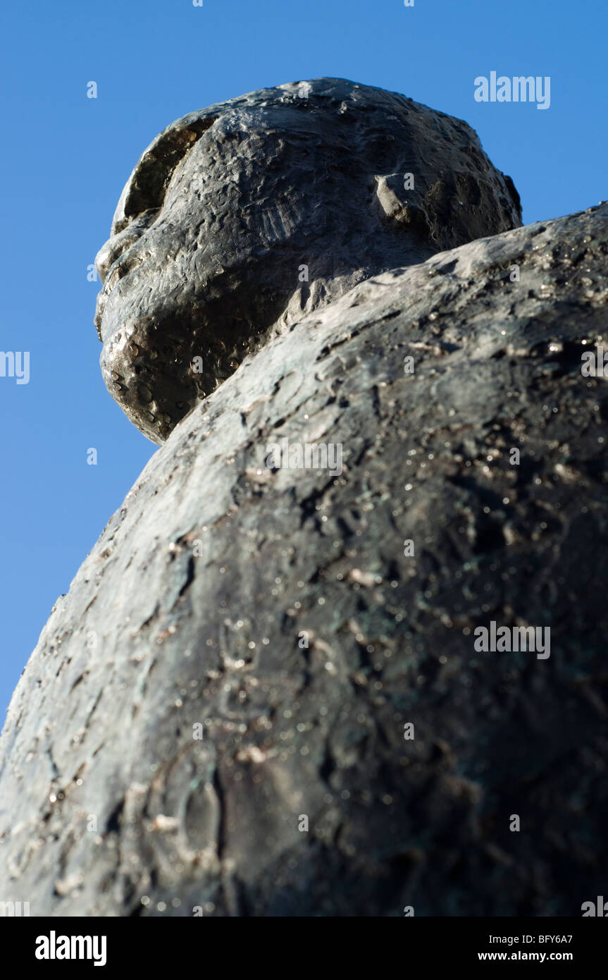 Stone male sculpture, Auckland, New Zealand Stock Photo Alamy
