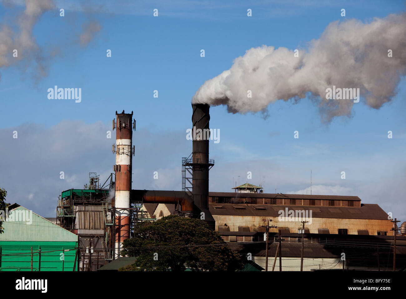 Puunene Sugar Mill, Maui, Hawaii Stock Photo Alamy