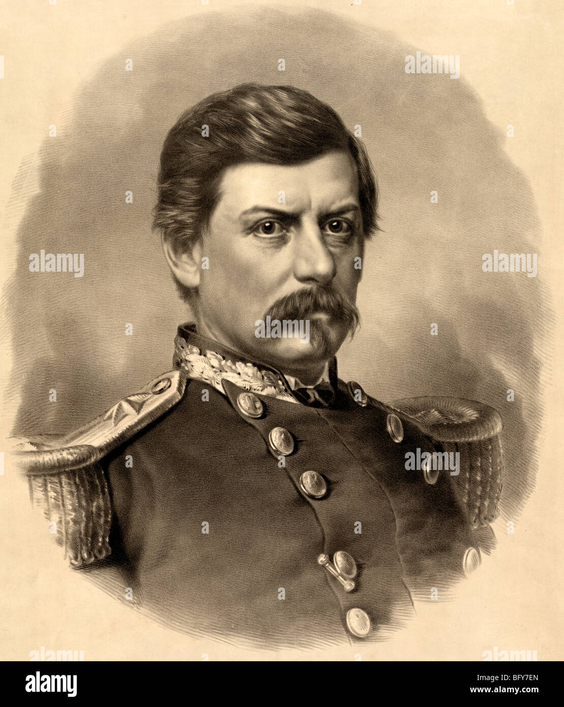 B. McClellan. Major General commanding U.S. Army, 1862 Stock