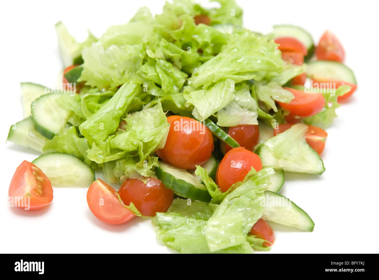 salad with cucumber and tomato Stock Photo - Alamy