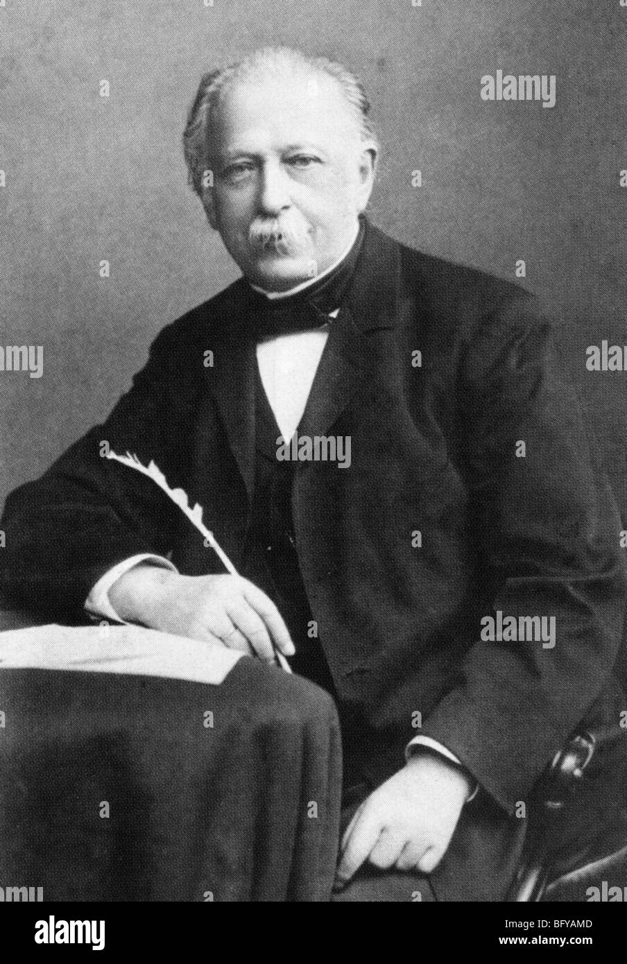 THEODOR FONTANE  German poet and novelist 1819 - 1898 Stock Photo