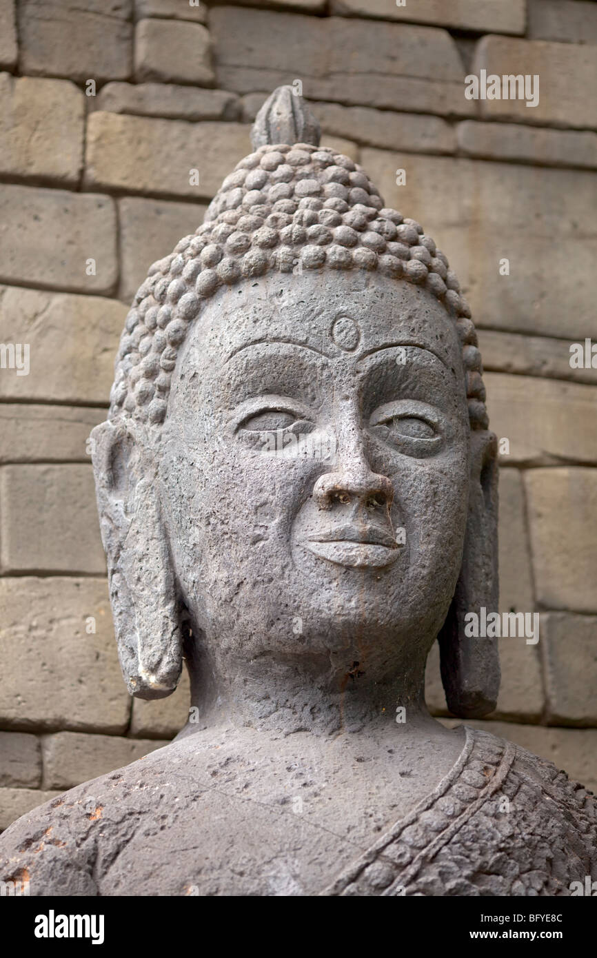 An image of a Buddha statue from the entrance to the Asian section of