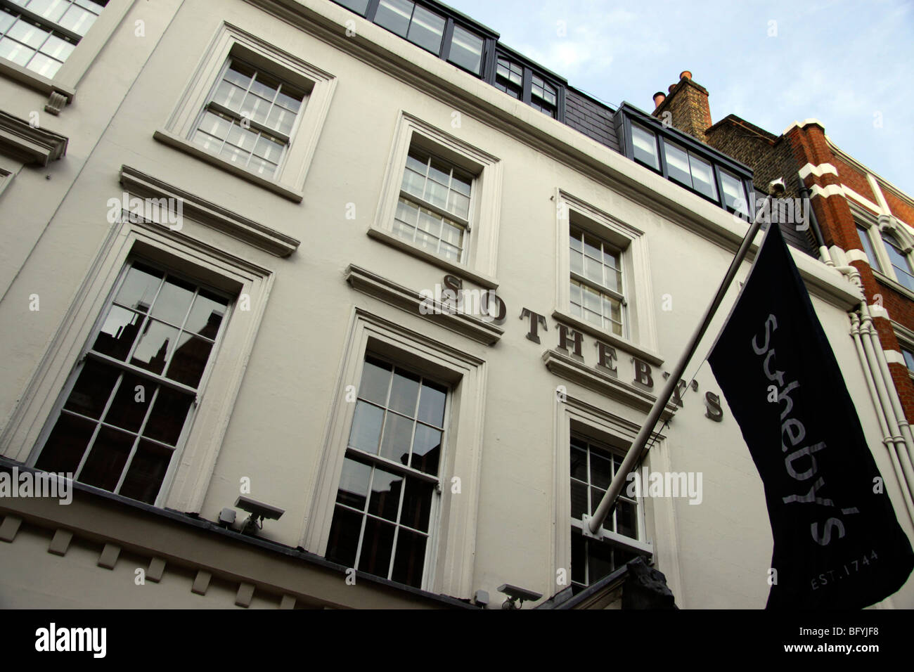 Sotheby's art auction house on New Bond Street, London Stock Photo Alamy