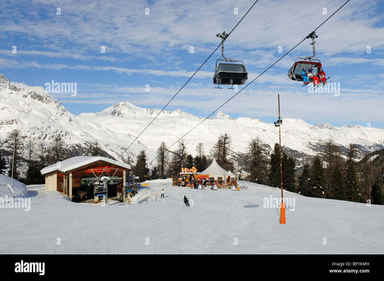 Alp Surley – Martel, Hossa Bar, Corvatsch ski resort, St. Moritz, canton of  Grisons, Switzerland, Europe Stock Photo - Alamy