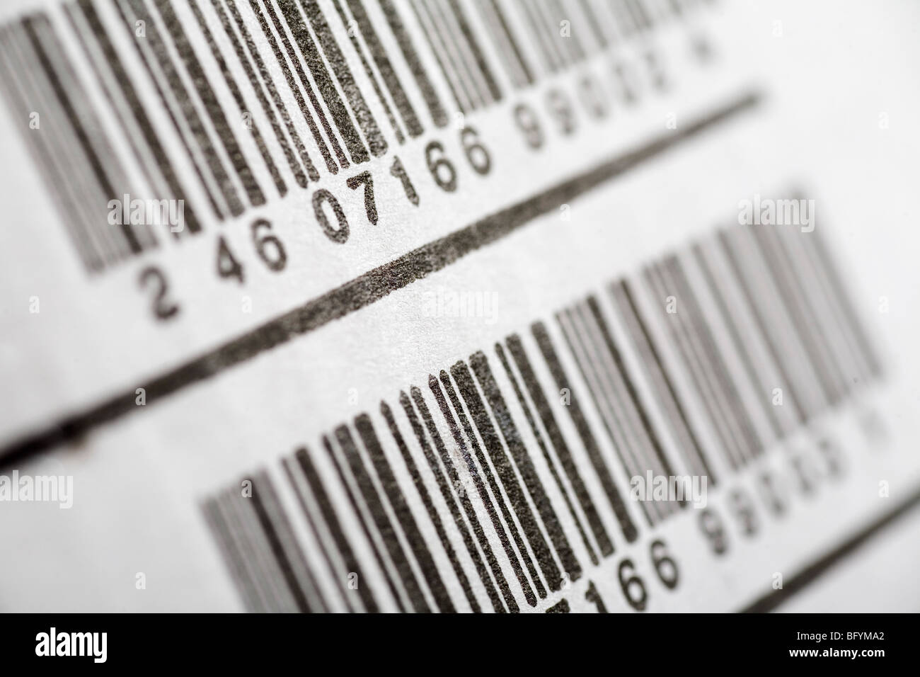 close-up of barcode Stock Photo