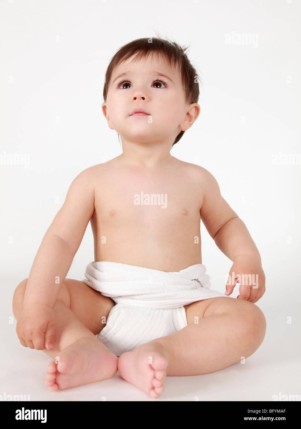 Full Body Portrait Of Baby Boy Stock Photo Alamy