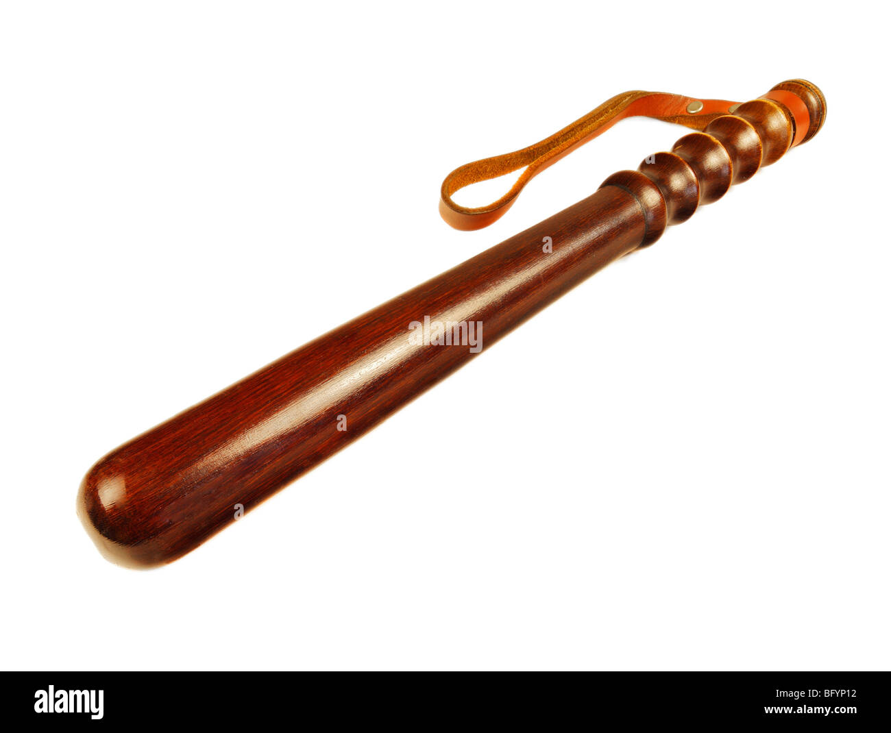 Traditional British wooden police truncheon Stock Photo - Alamy