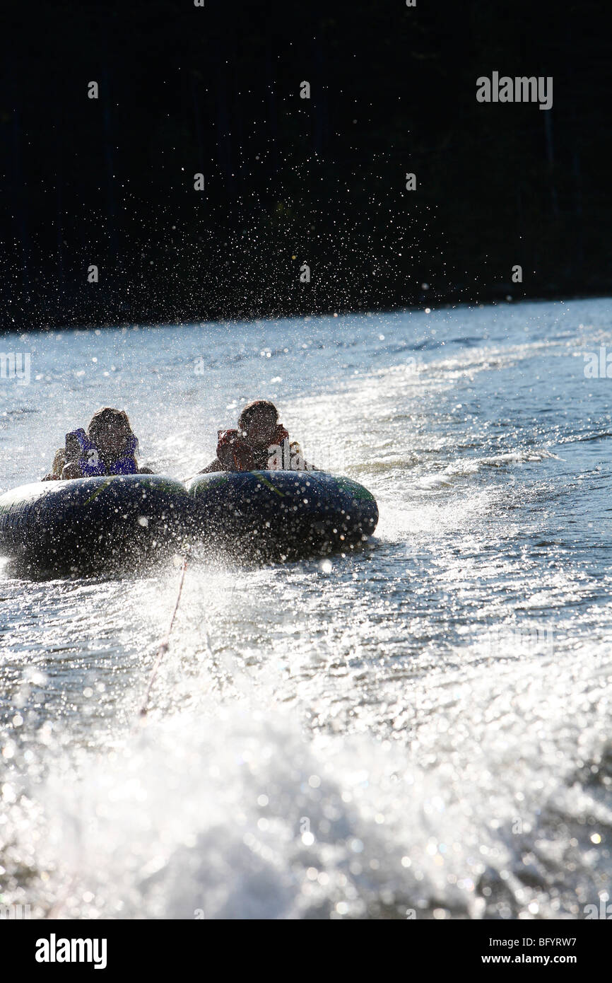 Water Tubing Boat Pulling High Resolution Stock Photography and Images