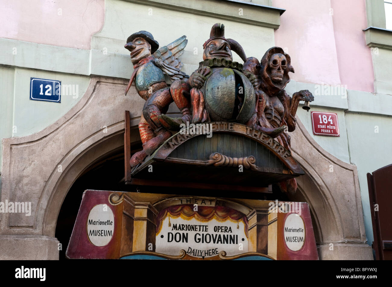 Prague, Czech Republic. Museum entrance in Stare Mesto