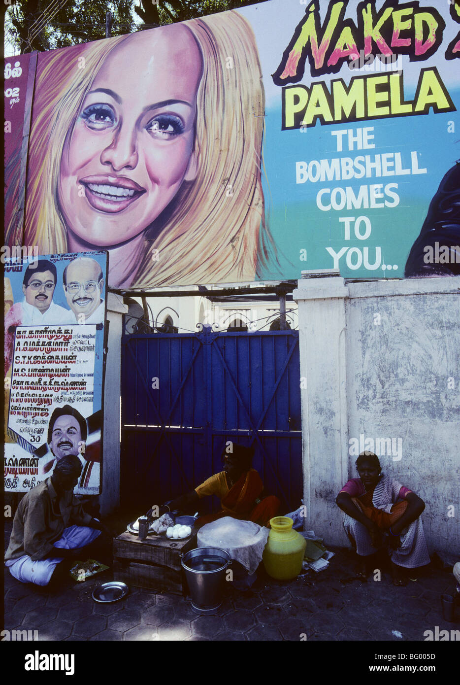 Street food stall in Madurai, India Stock Photo - Alamy