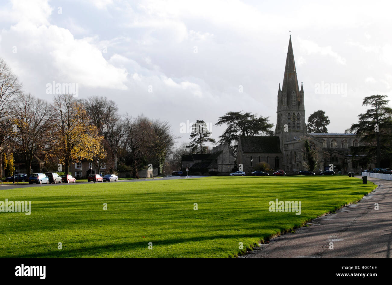 Church of St Mary's The Green Witney Stock Photo Alamy