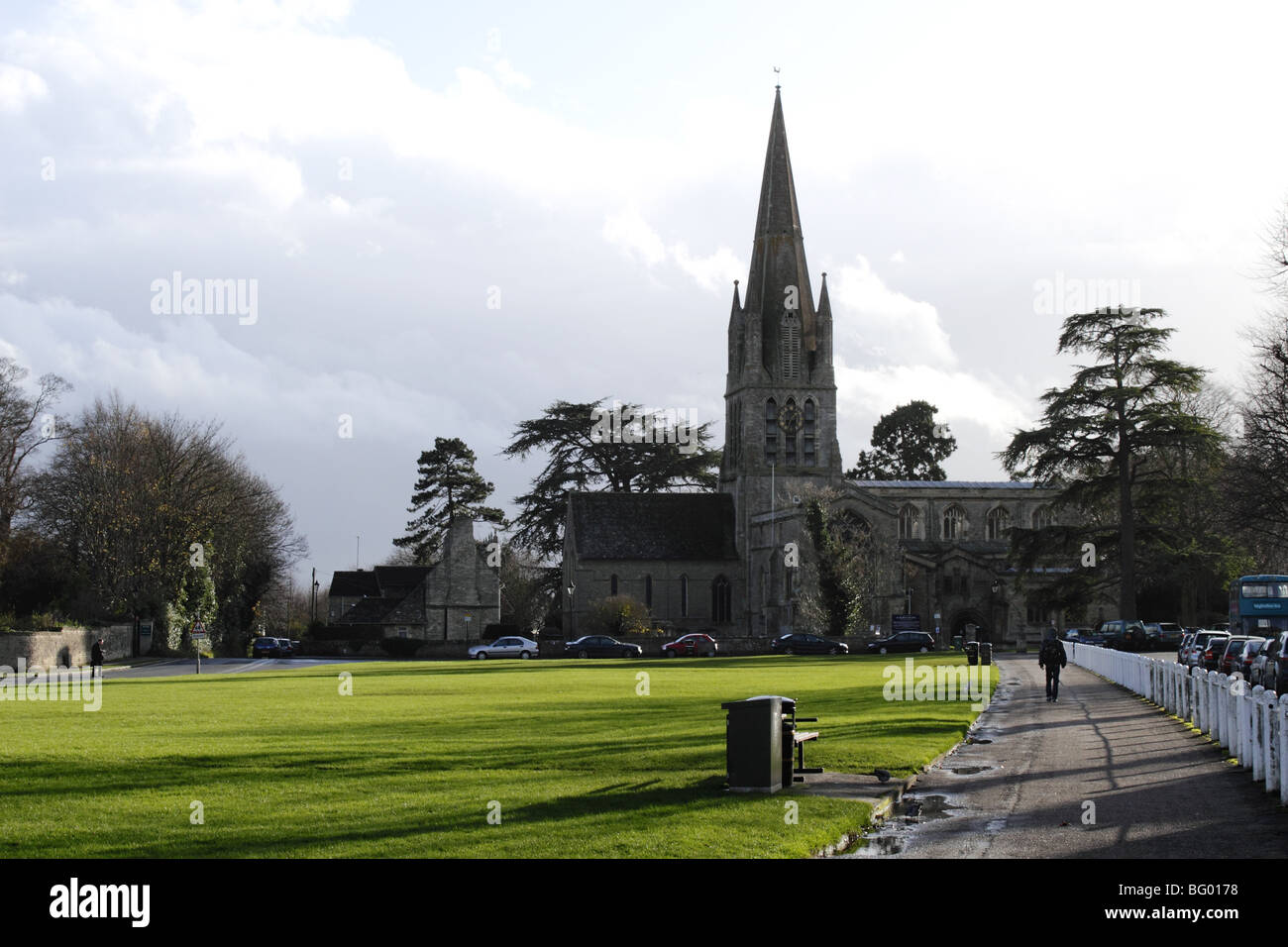 Church of St Mary's The Green Witney Stock Photo Alamy