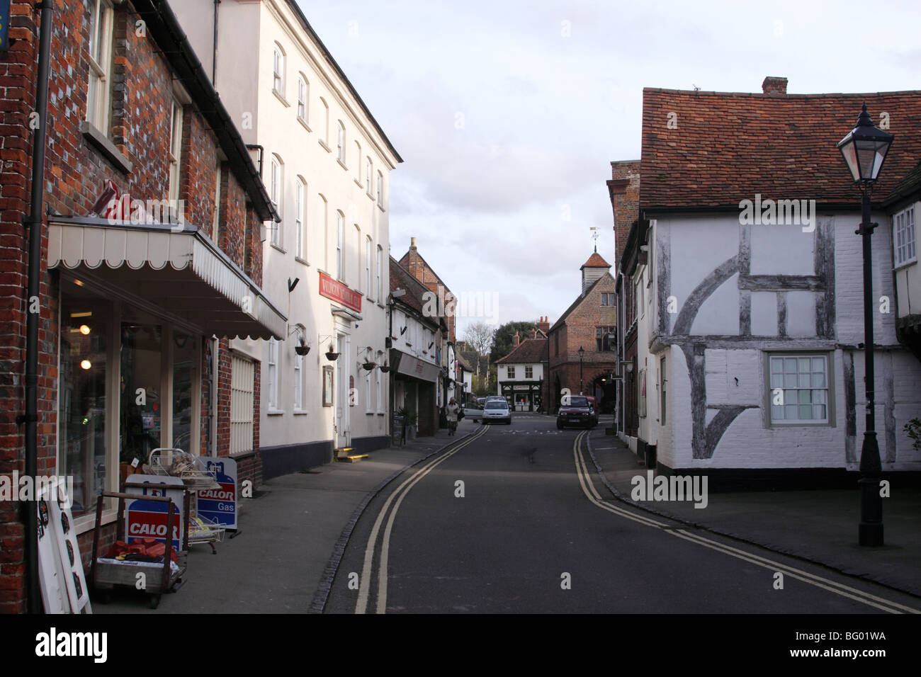 High Street Watlington Oxfordshire Stock Photo