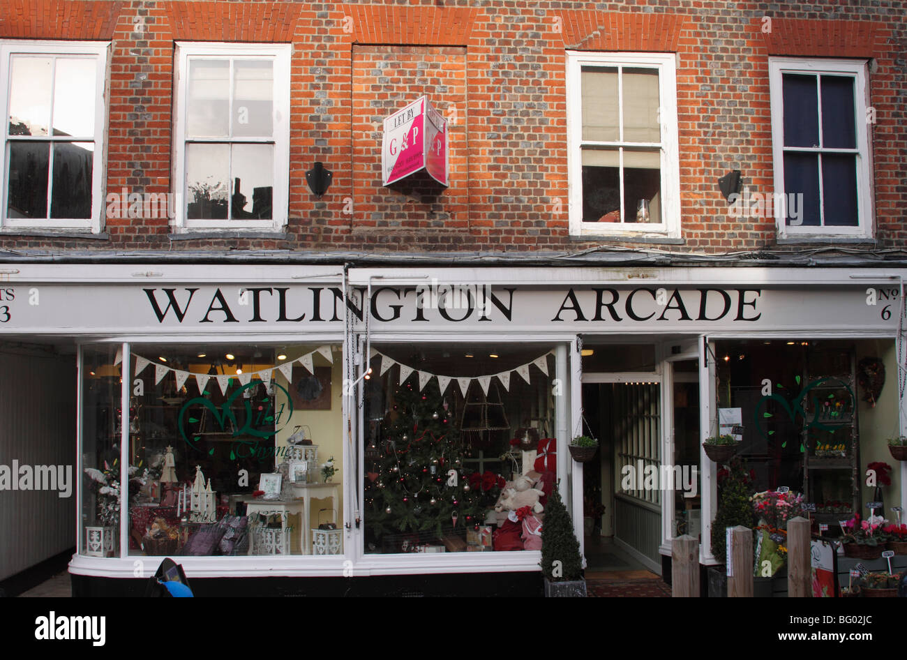 Watlington Arcade shop High Street Watlington Stock Photo
