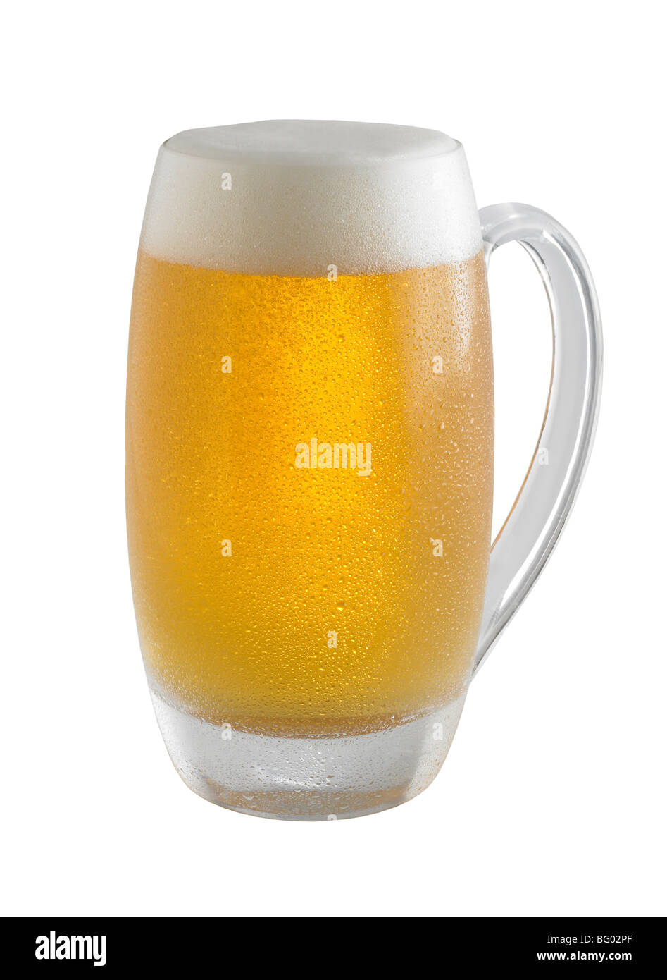 Outline of a frosty mug of beer Stock Photo