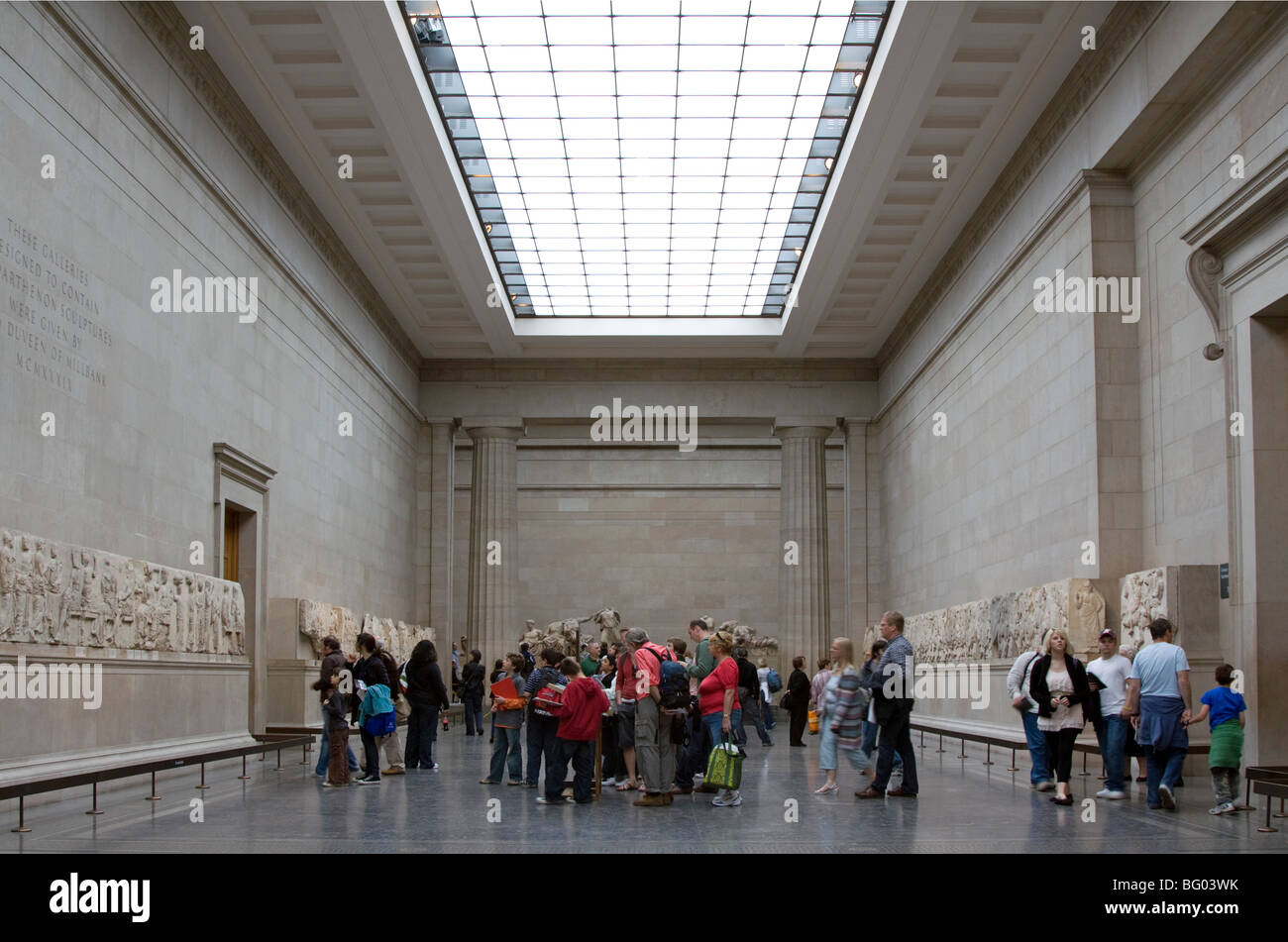 Greek Parthenon Gallery - British Museum - London Stock Photo