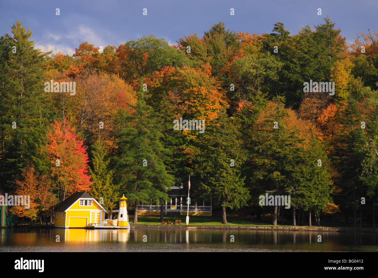 First Lake, Old Forge, Adirondacks, New York Stock Photo - Alamy