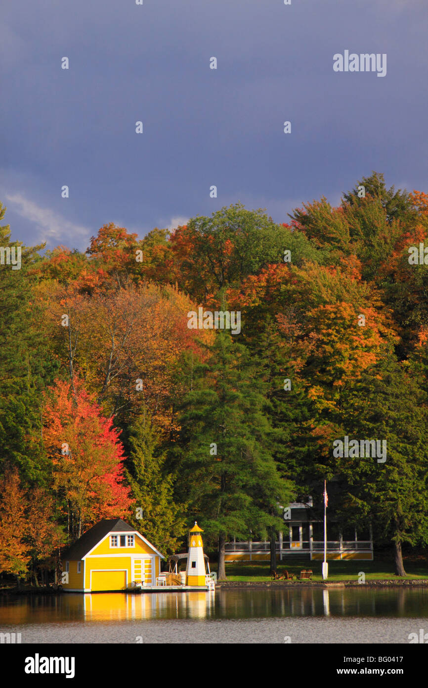 First Lake, Old Adirondacks, New York Stock Photo Alamy