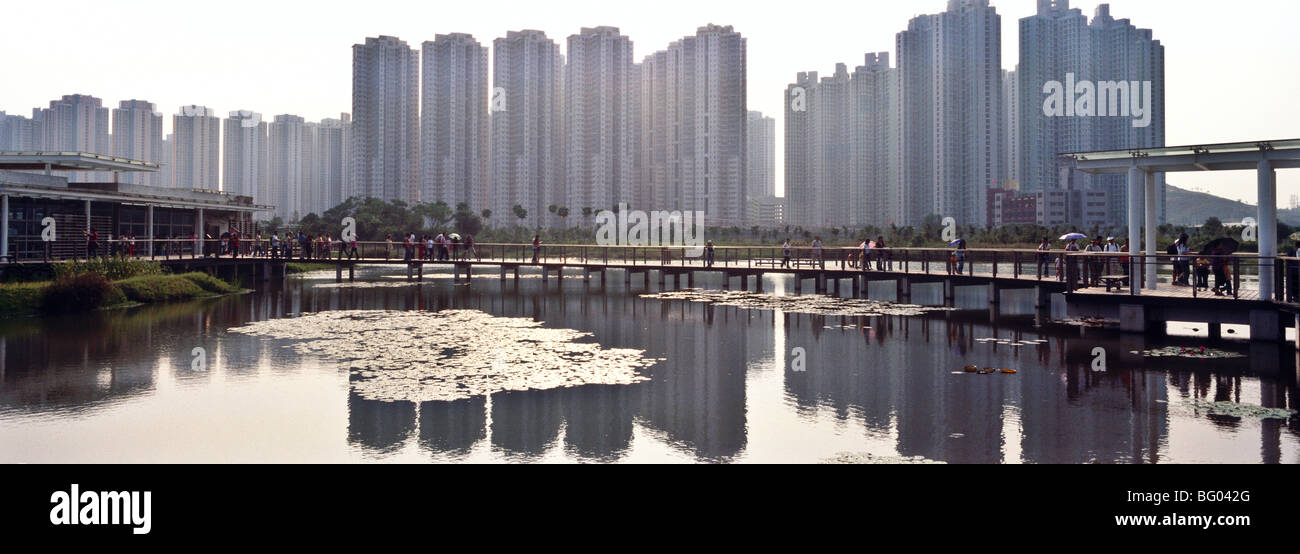 Hong Kong city skyline Stock Photo