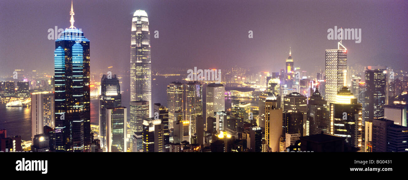 Hong Kong skyline and harbour Stock Photo