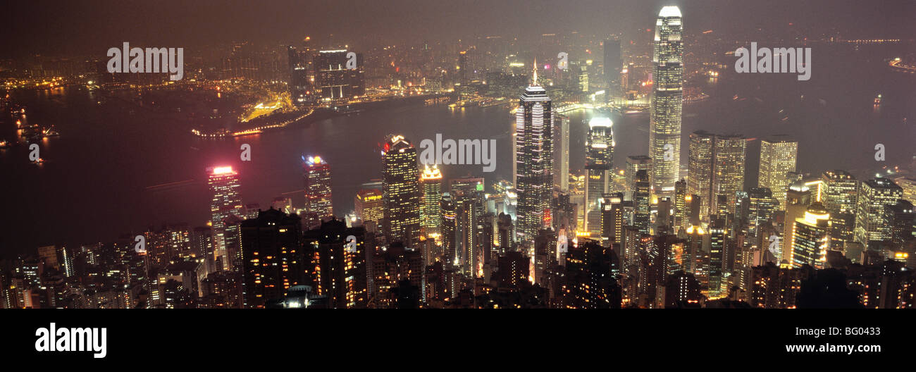 Hong Kong skyline and harbour Stock Photo