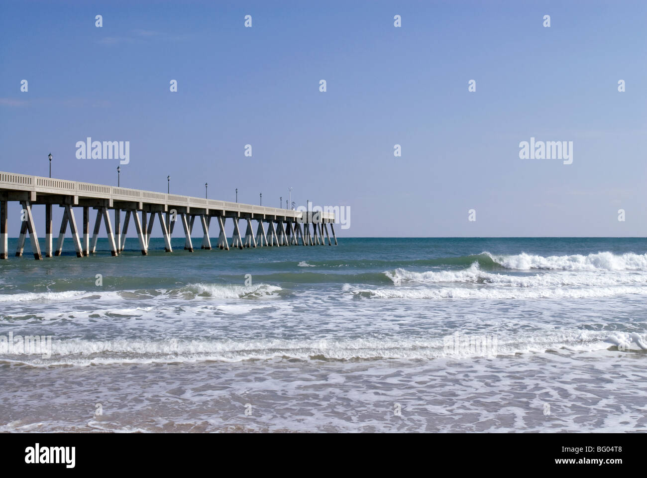 Johnnie Mercer's fishing pier, Wrightsville Beach, North Carolina Stock