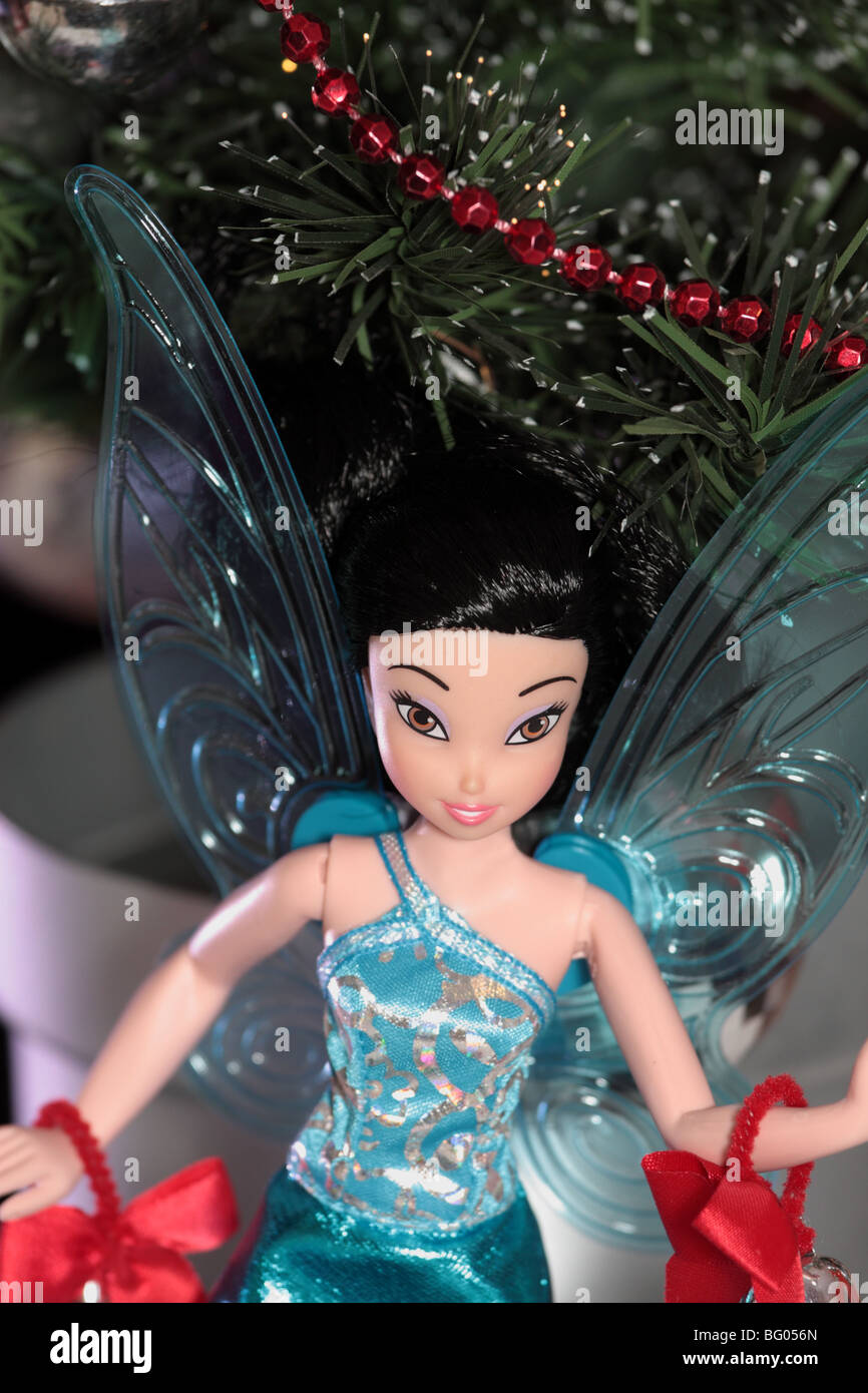Christmas Fairy with Presents Stock Photo