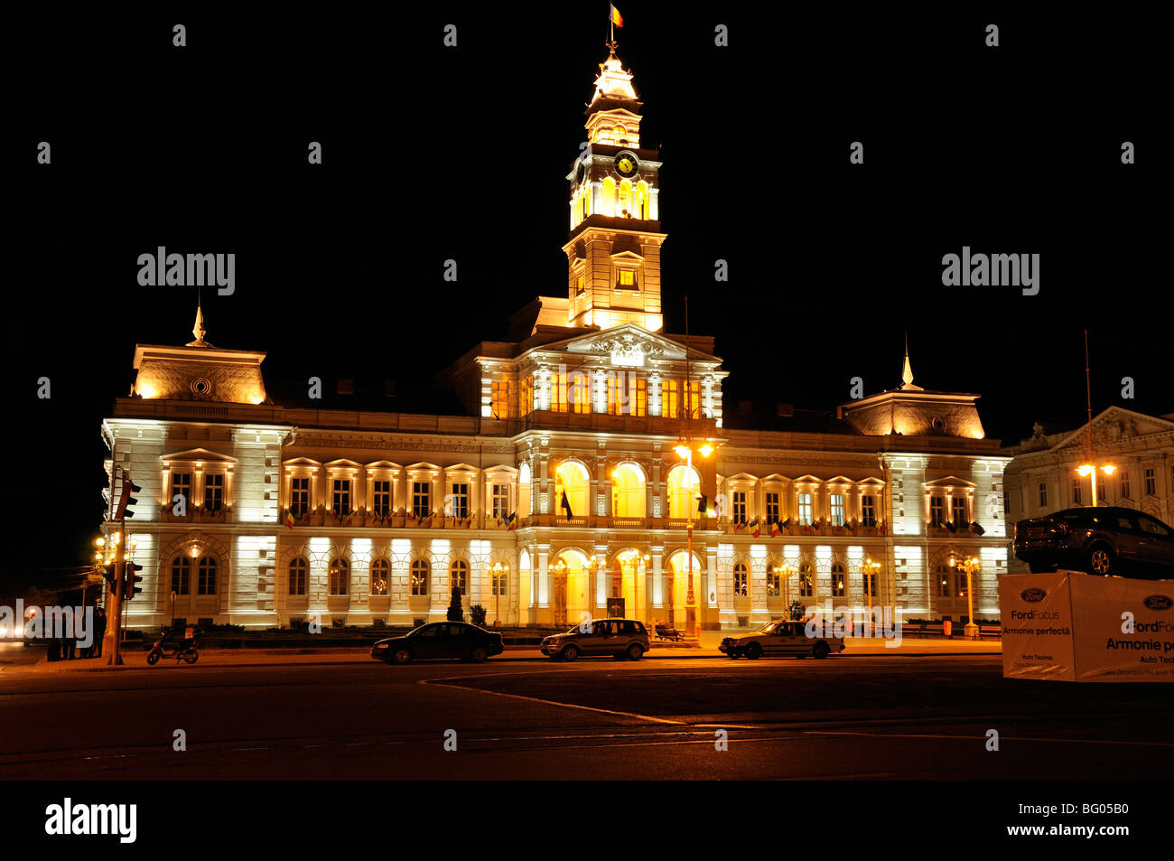 Town Hall Public Building in Arad Romania Eastern Europe Stock Photo