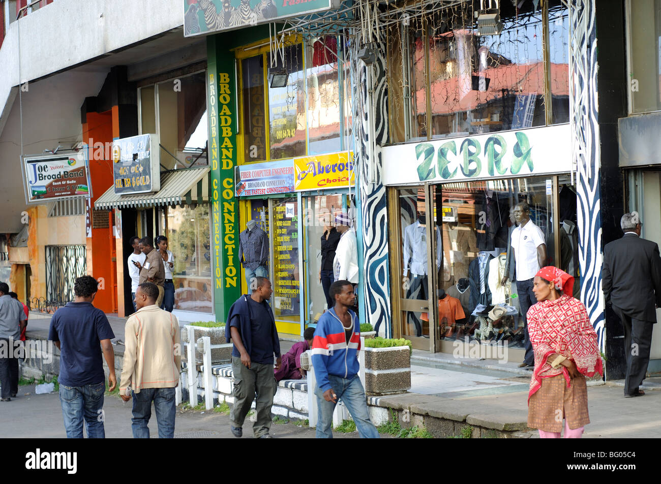 street scene, jote street Piazza addis ababa ethiopia Stock Photo Alamy