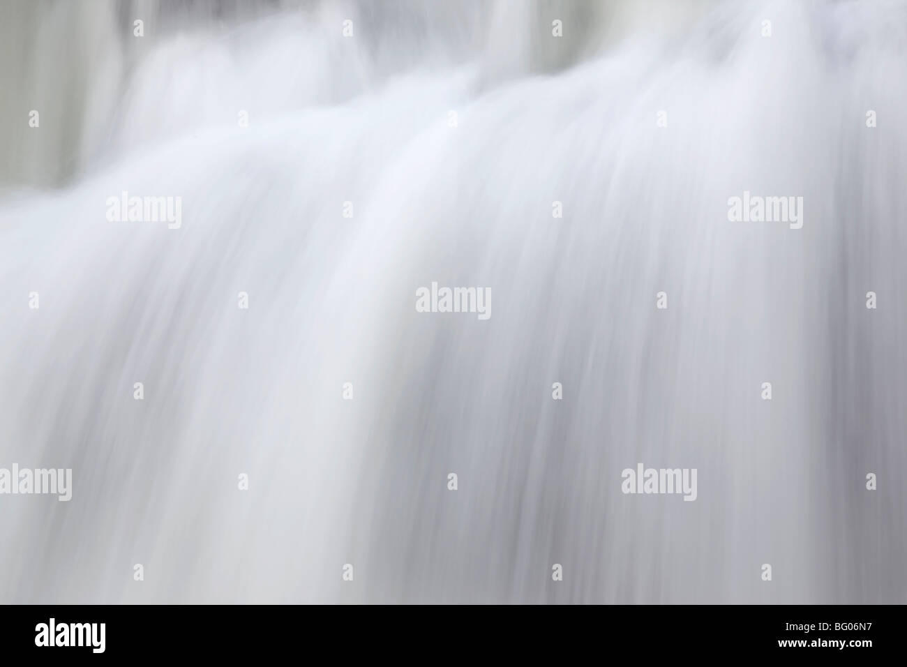 The flowing waters of the Athabasca river at the Sunwapta falls in Jasper national park Stock Photo