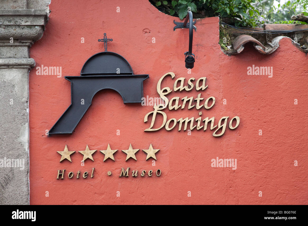 Hotel Casa Santo Domingo in Antigua Guatemala. Stock Photo