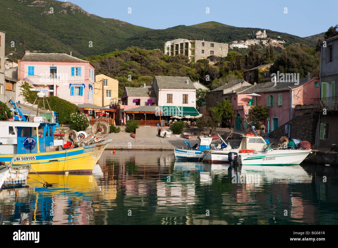 Centuri-Port Harbour Cap Corse Corsica France Stock Photo