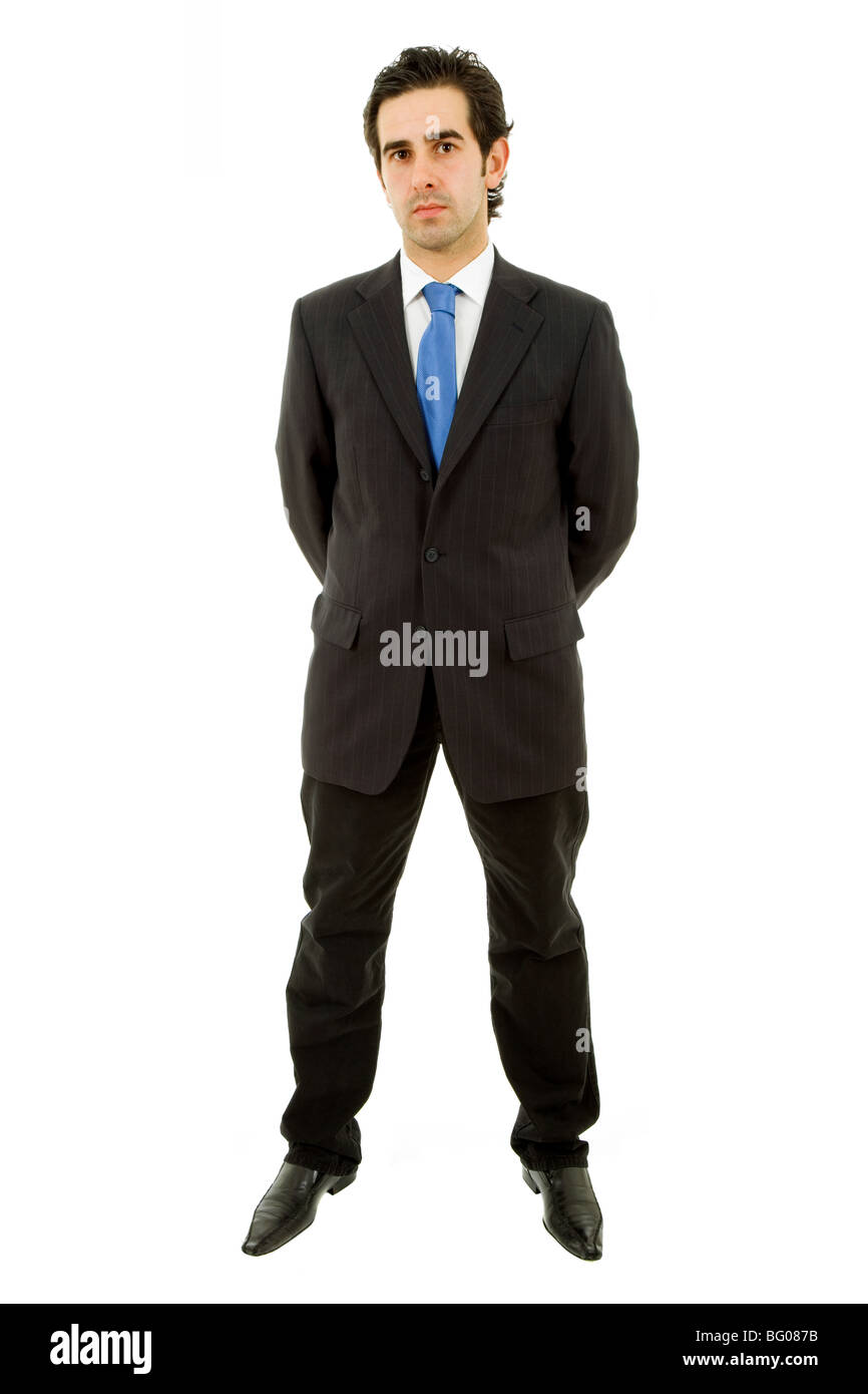 young business man full body isolated on white background Stock Photo ...