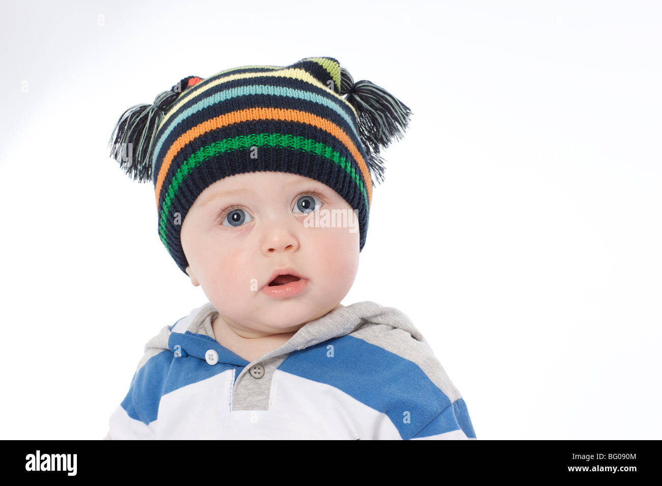 Beautiful 6 month old english baby boy hi-res stock photography ...