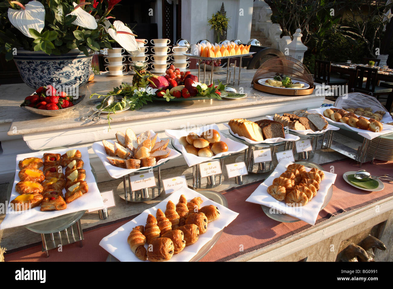 Breakfast buffet spread Stock Photo - Alamy