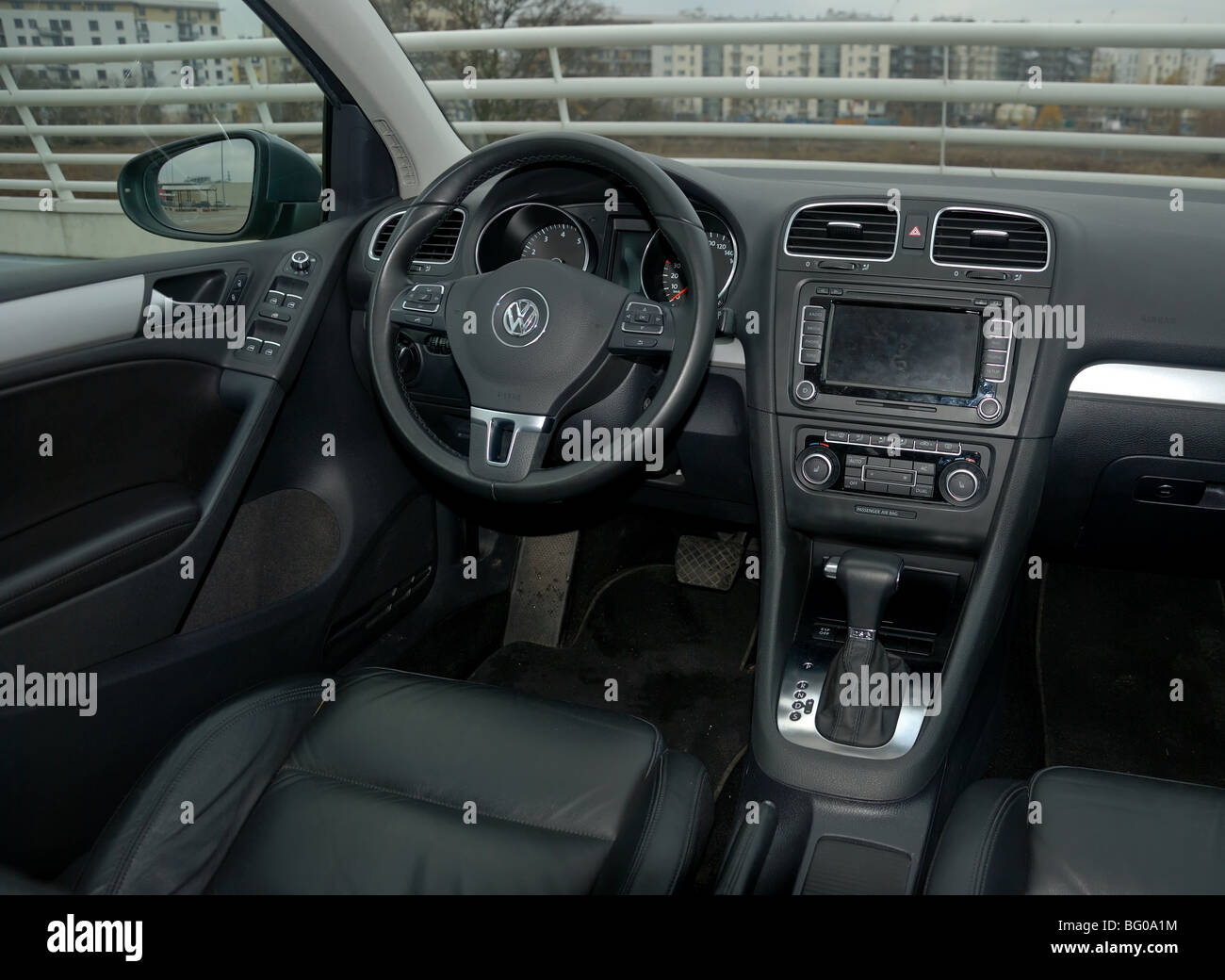 Volkswagen Golf 1.4 TSI DSG - 2009 - German compact car - interior,  dashboard, steering wheel, central console, cockpit Stock Photo - Alamy