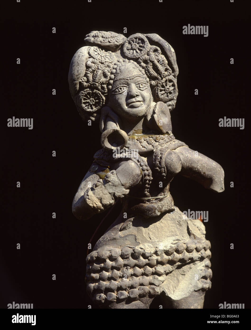 Mother Goddess in rerracotta dating form the 3rd century BC, Government Museum, Mathura, Uttar Pradesh, India, Asia Stock Photo
