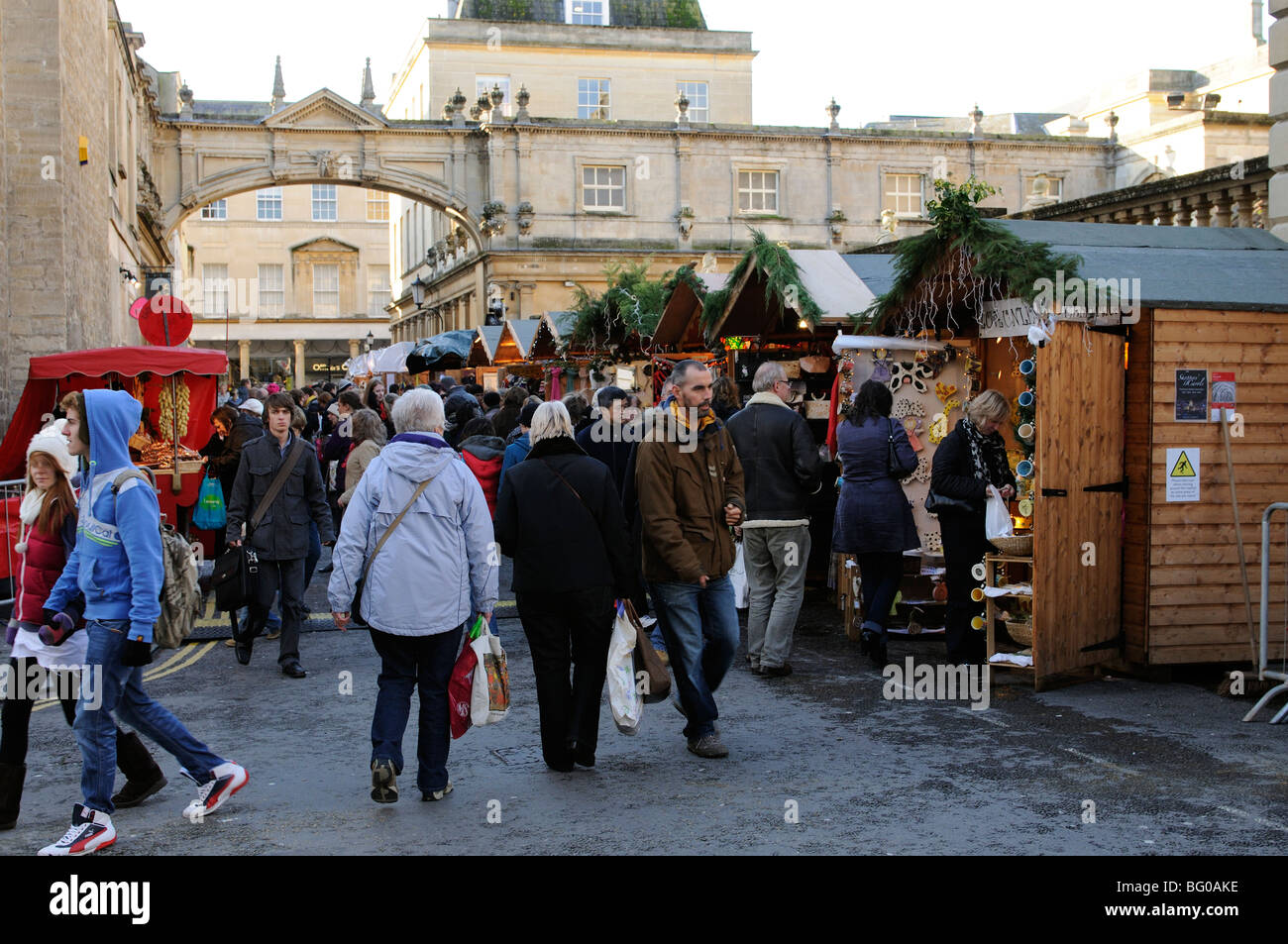 Bath Christmas market in the heart of the historic city centre
