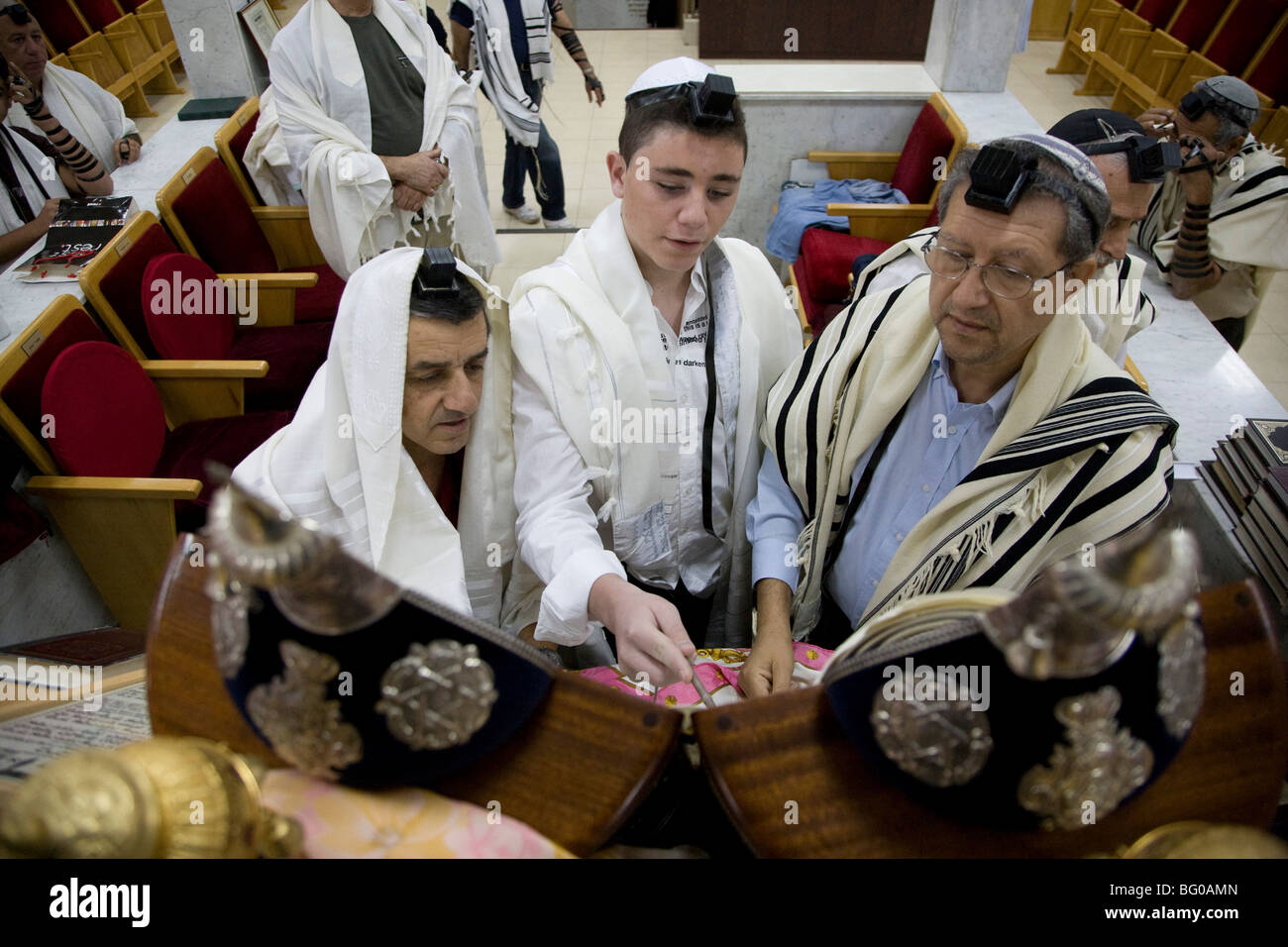 Boy at his bar mitzvah hires stock photography and images Alamy
