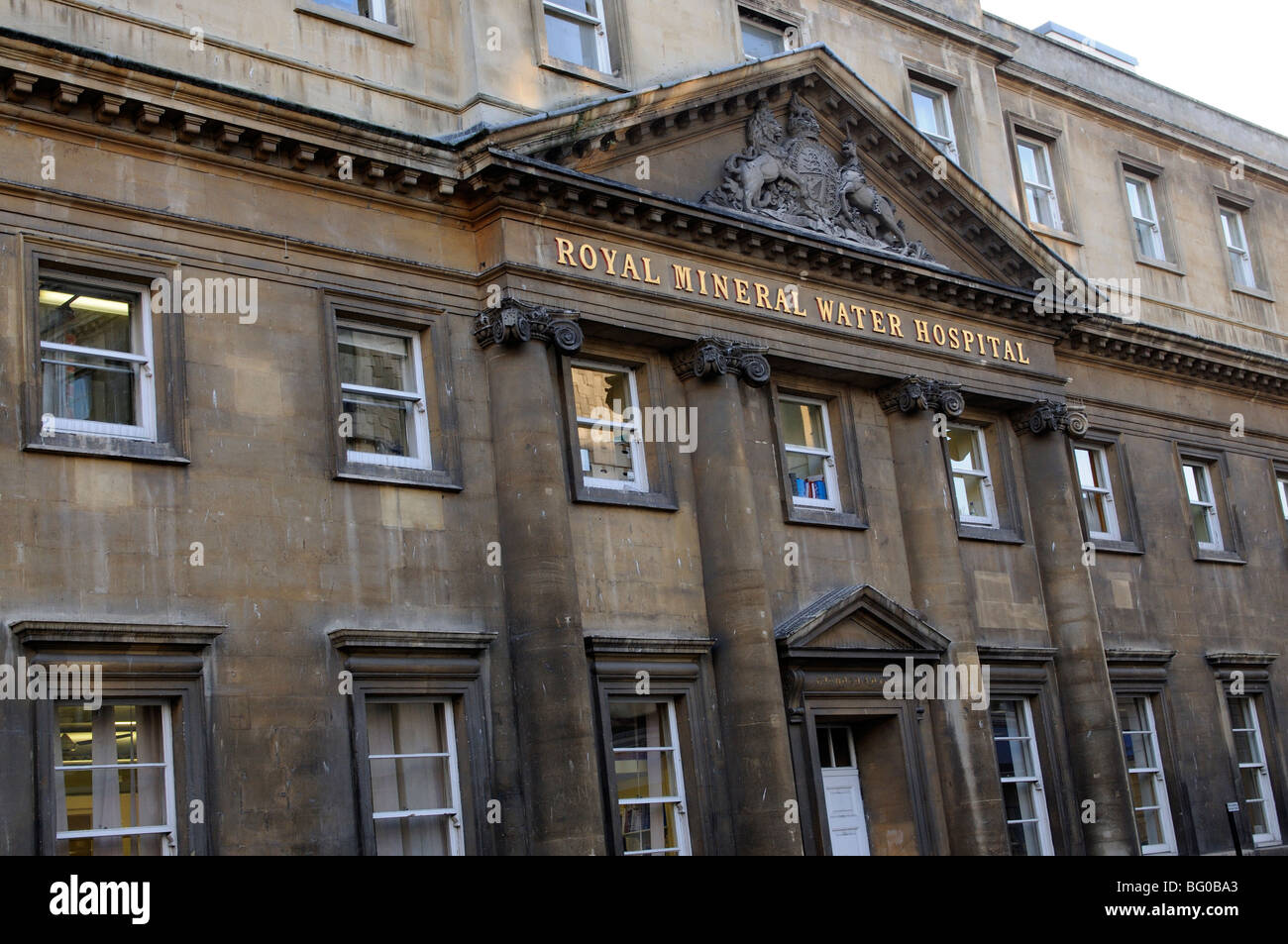 The historic Royal Mineral Water Hospital in Bath city centre Stock