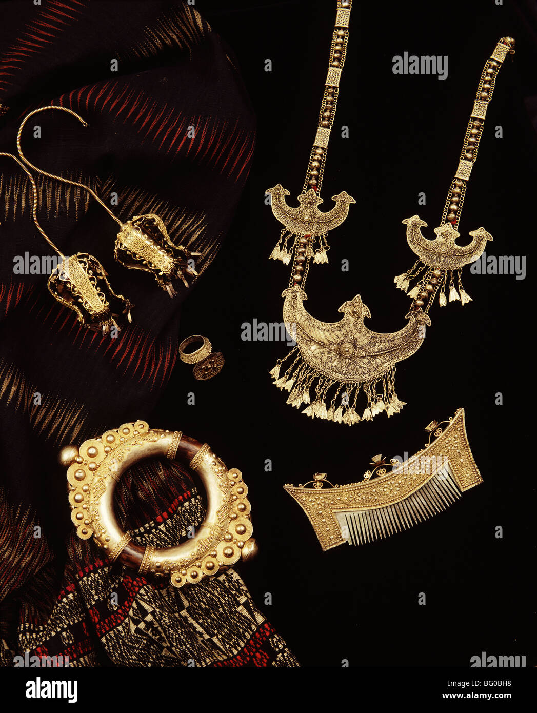 Jewellery of Batak tribe from the Regent Collection, Sumatra, Indonesia, Southeast Asia, Asia Stock Photo
