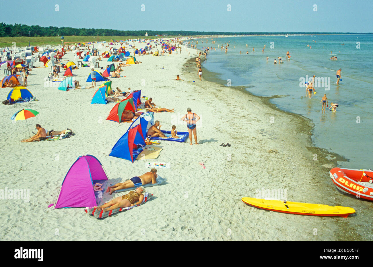 beach of Prerow, Darss, Baltic Sea, Mecklenburg-West Pomerania, Germany Stock Photo