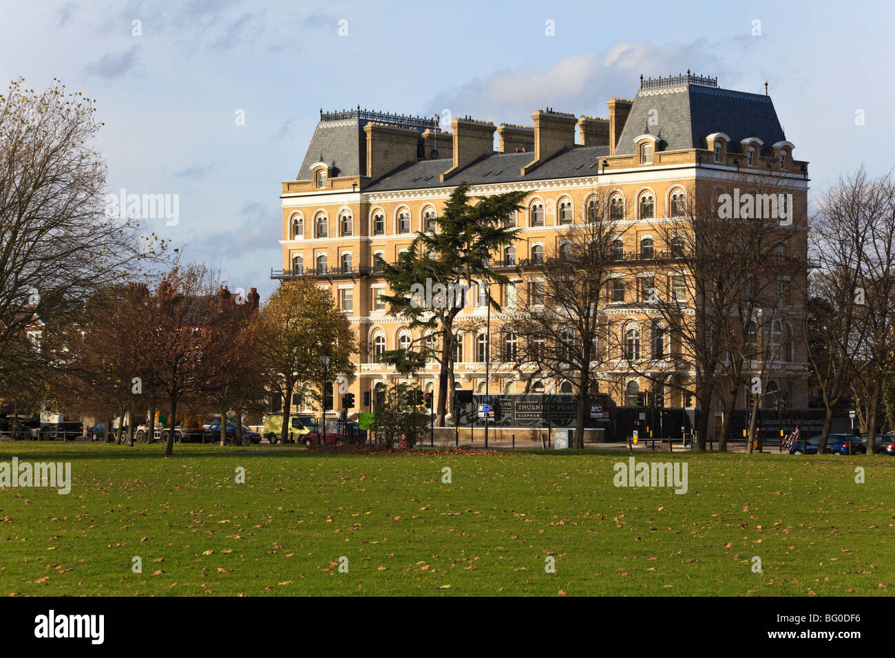 Renovated Apartments on the North Side of Clapham Common, London, UK Stock Photo