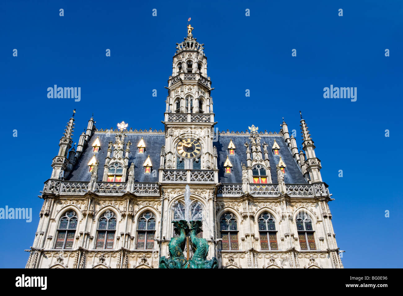 city hall, Oudenaarde, Belgium Stock Photo