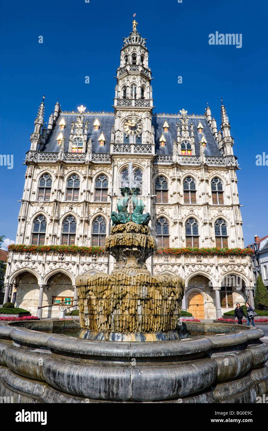 city hall, Oudenaarde, Belgium Stock Photo