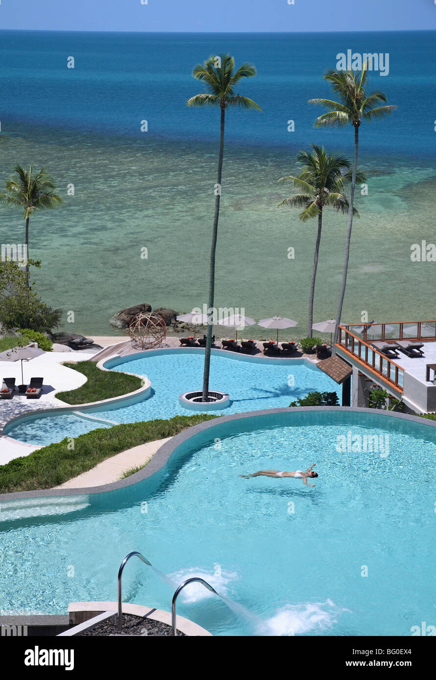 Pool at Sasha Resort in Koh Samui, Thailand, Southeast Asia, Asia Stock Photo