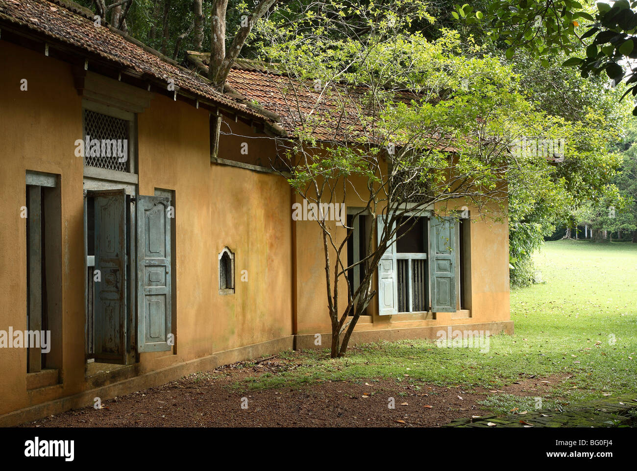 Lunuganga Garden, developed by famed architect Geoffrey Bawa who lived between 1919 and 2003, Bentota, Sri Lanka, Asia Stock Photo